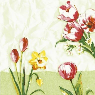 xSzalvéta DUNI /192116 3 rt. 33x33 cm Love Tulips