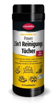 Caramba H. Power 2in1 Reinigungstücher (36 db)- Tisztító kendők